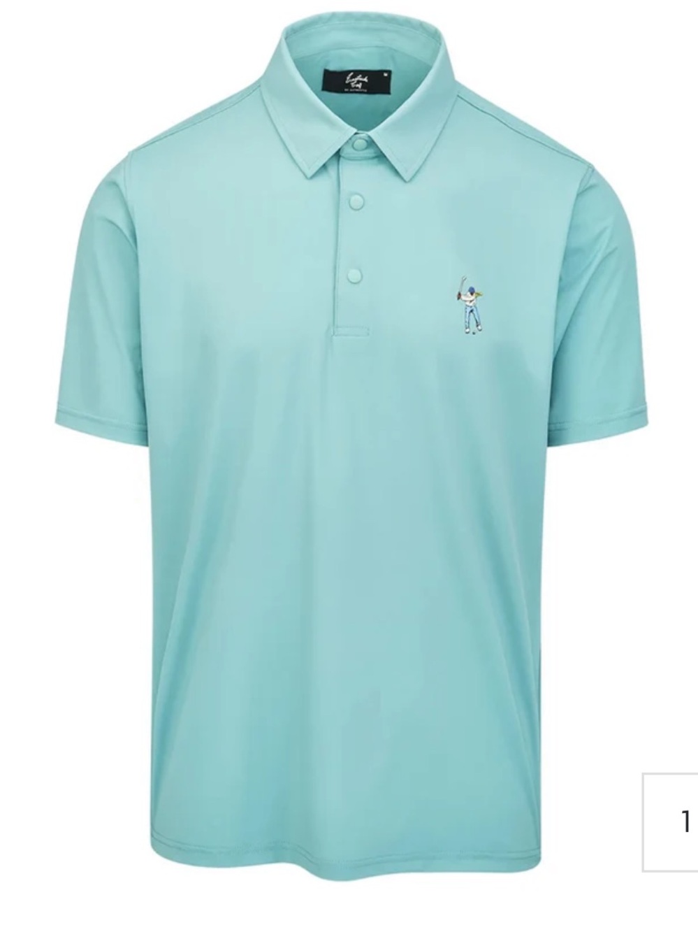 NWT Eastside Golf Snap Polo — Mineral Green